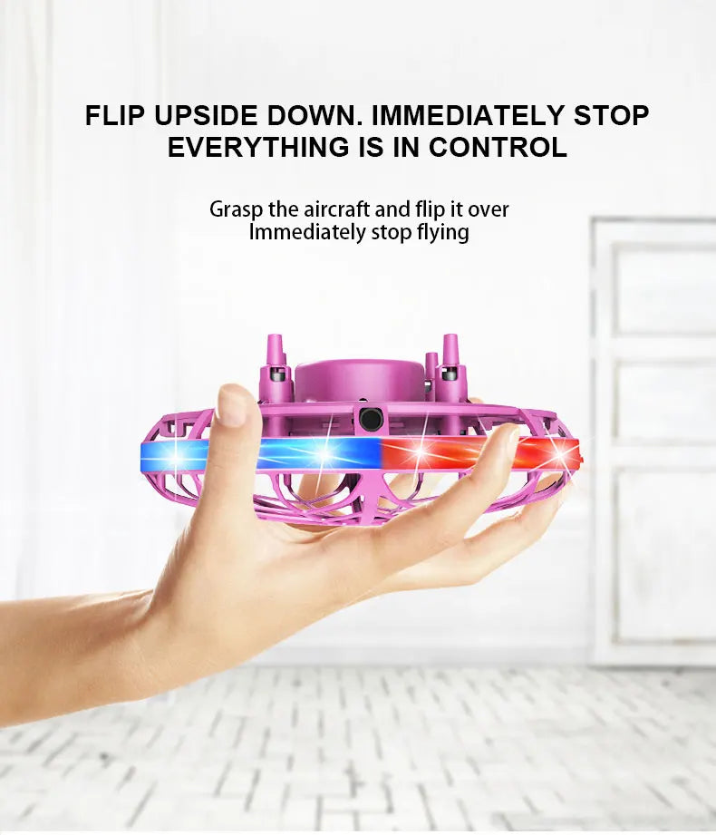 Mini Induction Drone - Colorful Flying Helicopter UFO Ball Toy for Kids - ZOOMNSTORE