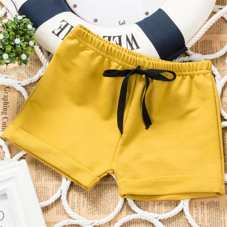 Kids Casual Cotton Board Shorts - Summer Beach Shorts for Boys Girls - ZOOMNSTORE