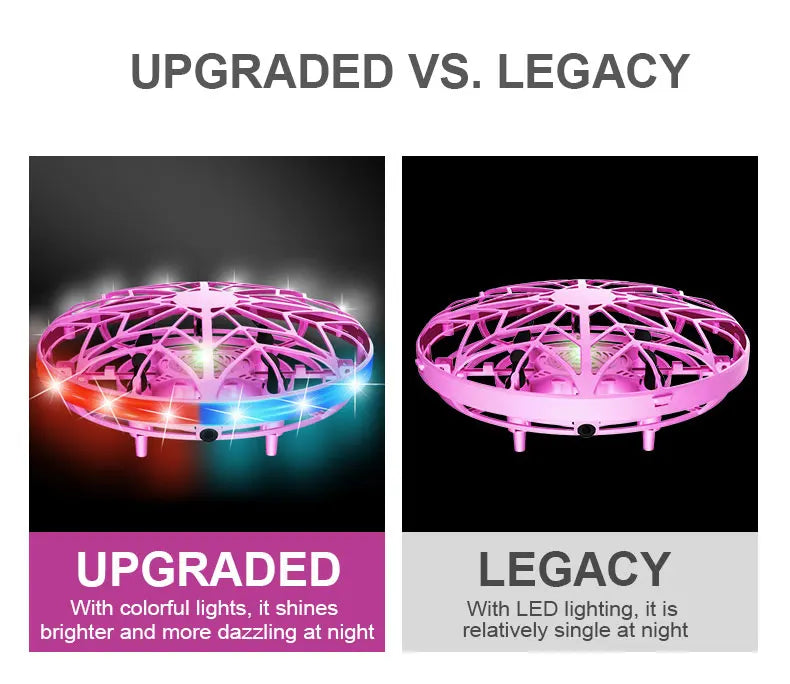 Mini Induction Drone - Colorful Flying Helicopter UFO Ball Toy for Kids - ZOOMNSTORE