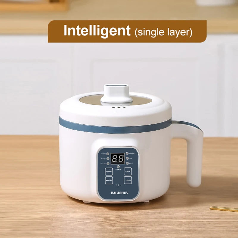 Mini Electric Rice Cooker - Intelligent Multi-Cooker for 1-2 People
