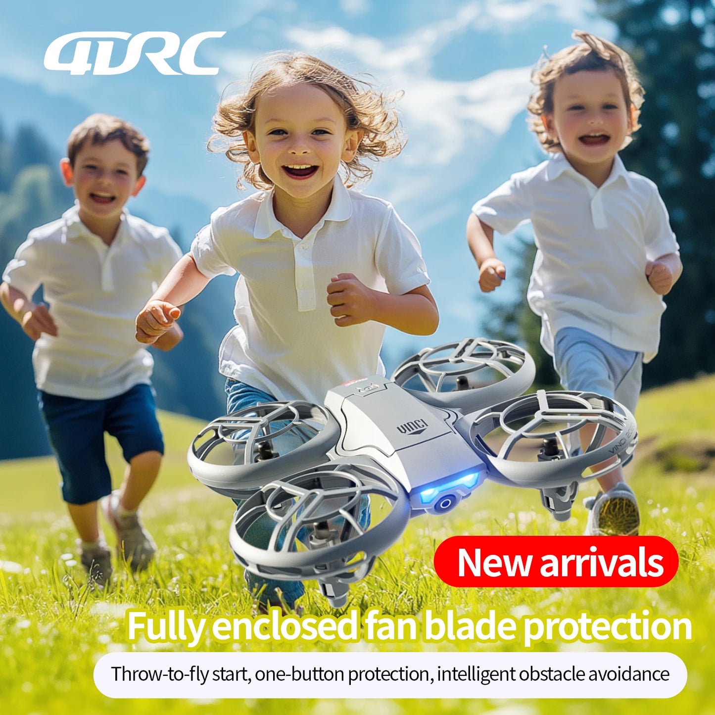 V8 Mini Drone - 4K HD Camera WiFi FPV Height Hold Kids RC Helicopter - ZOOMNSTORE