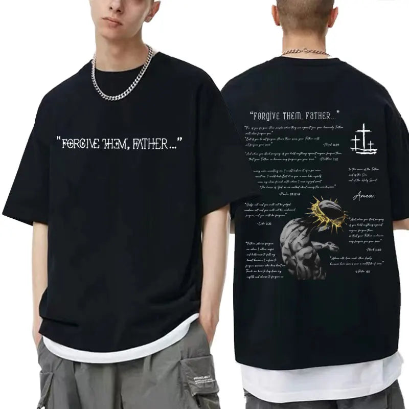 Faith Over Fear Dove T-Shirt - Casual Oversized Cotton Tee for Men Women