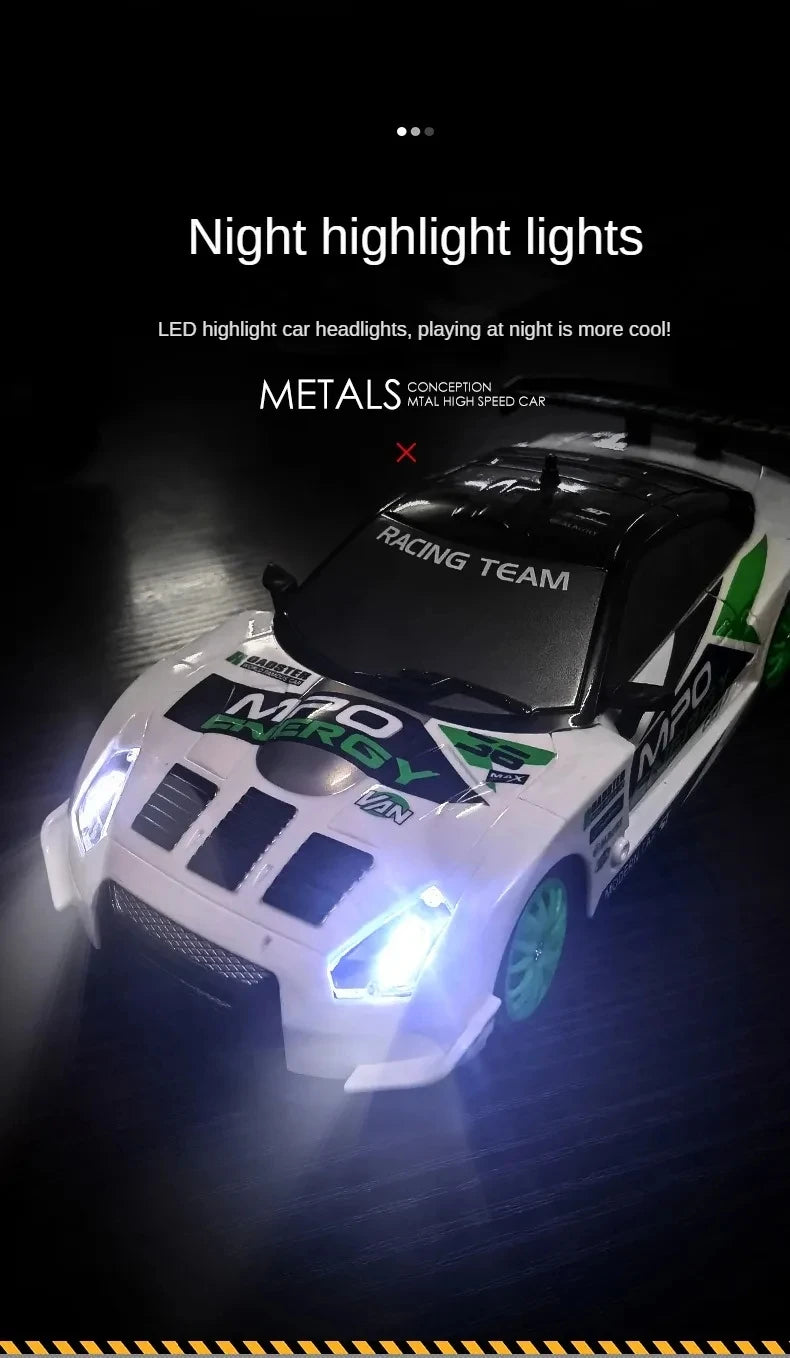 RC Drift Car 4WD - LED Remote Control Racing Vehicle for Kids Adults - ZOOMNSTORE