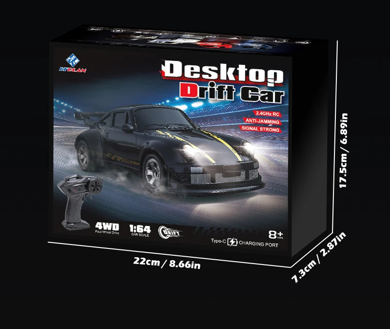 164 4WD Drift RC Car - High Speed Remote Control Mini Racing Model
