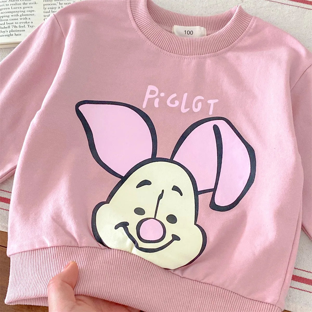 Disney Cartoon Hoodie - Autumn Long Sleeve Sweatshirt for Kids 6M-4Y