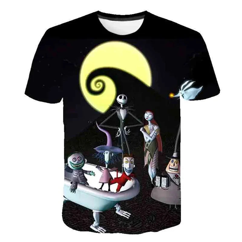 Halloween Skull Graphic Tee - Mens Hip Hop Streetwear T-shirt - ZOOMNSTORE