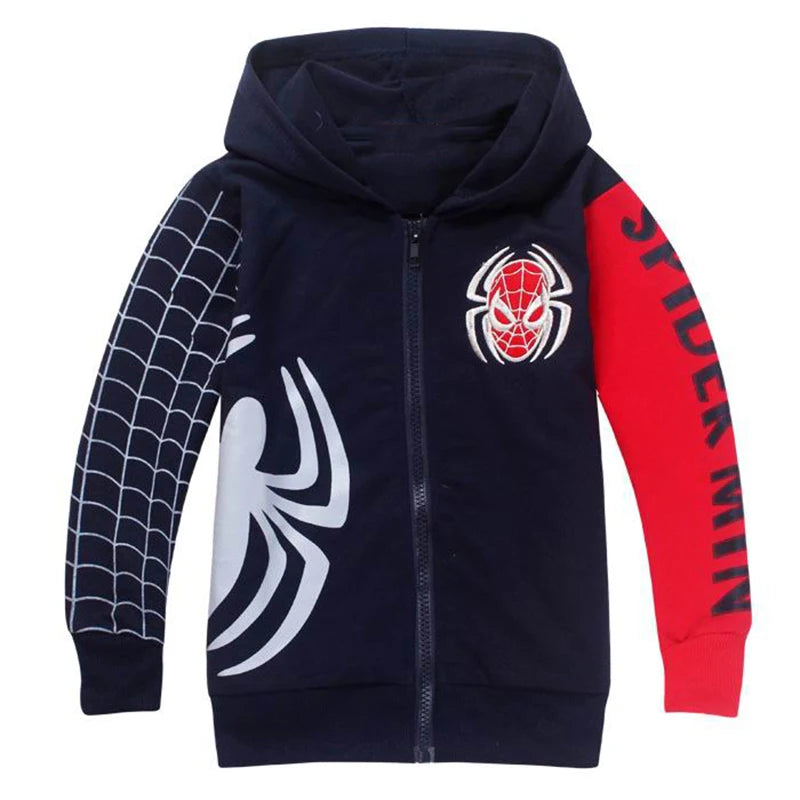 Spider-Man Halloween Hoodie - Boys Zipper Sweatshirt 2025