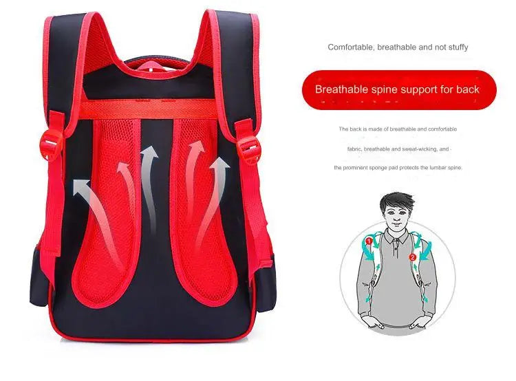 3D Kids Backpack - Durable Spider King Design - ZOOMNSTORE