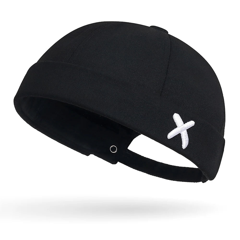 Denim Docker Cap – Brimless Sailor Beanie, Adjustable