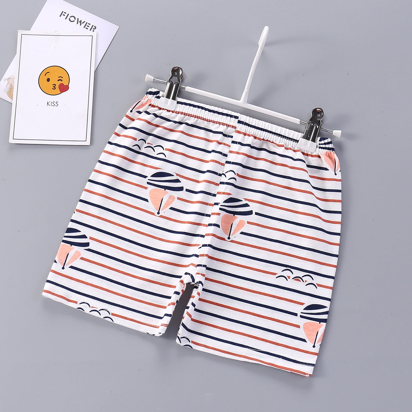 Kids Cotton Summer Shorts - Breathable Casual Beach Pants for Boys Girls