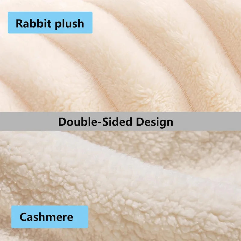 Plush Sofa and Bed Blanket - Soft Fluffy Multifunctional Throw - ZOOMNSTORE
