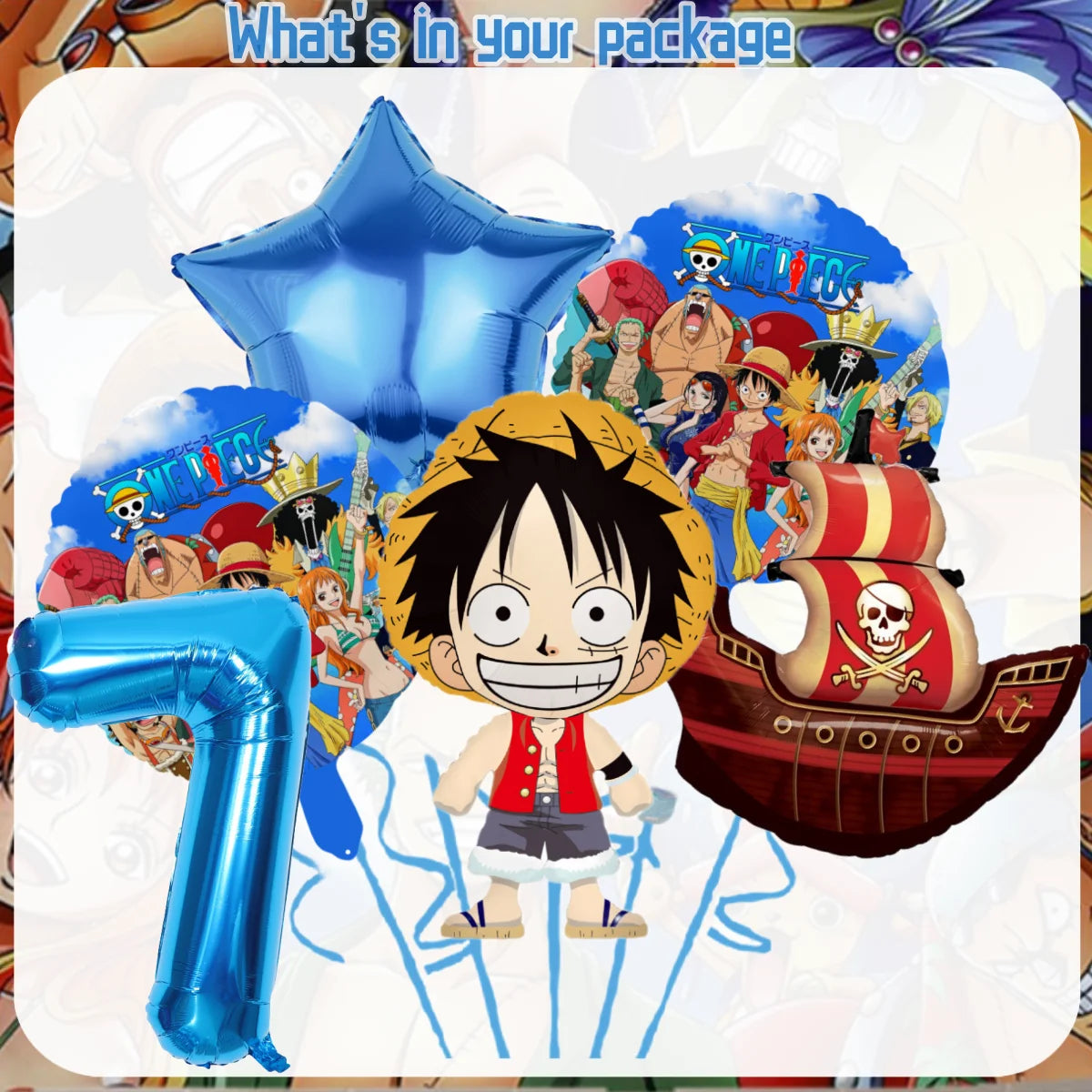 One Piece Birthday Party Supplies - Luffy Zoro Disposable Tableware Decorations