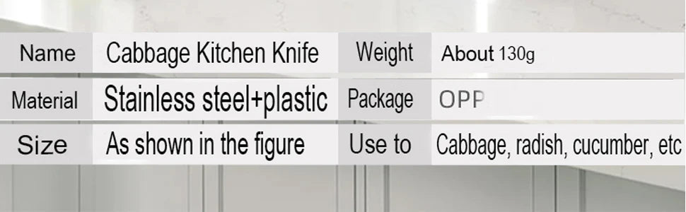 Multifunctional Stainless Steel Cabbage Cutter - Vegetable Cutting Knife