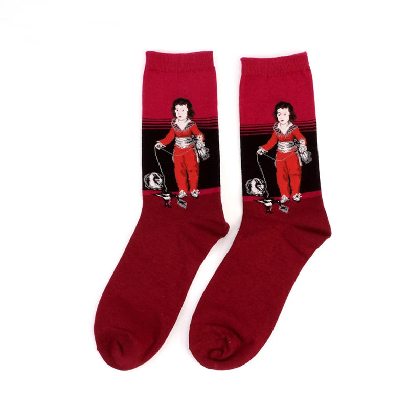 Van Gogh Art Socks - Retro Couple Socks for AutumnWinter - ZOOMNSTORE