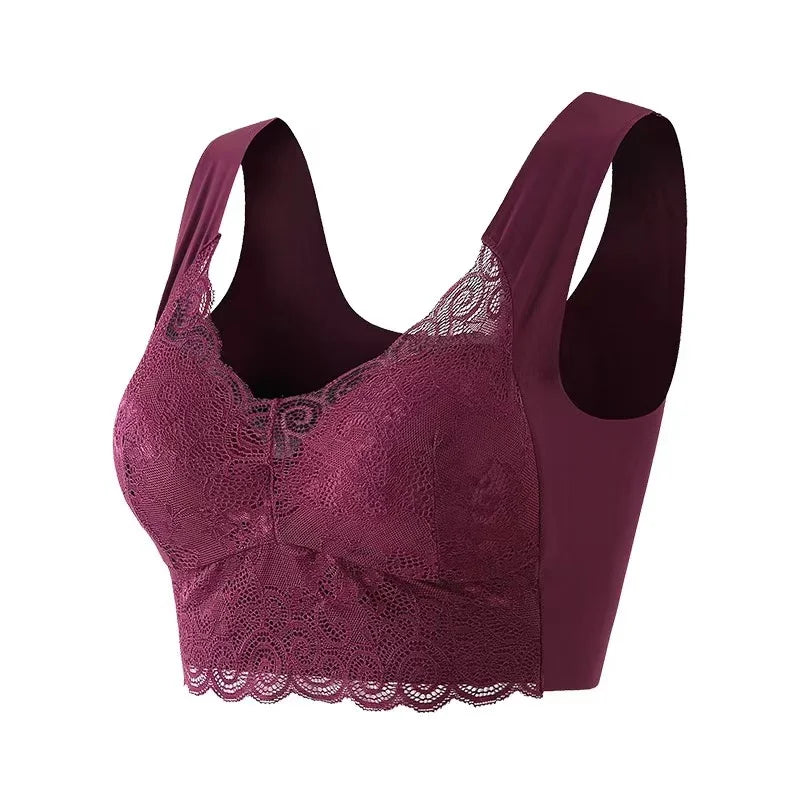 Seamless Large Size Underwear Women's Small Breasts Gather No Steel Ring On The Collection Auxiliary Breast Anti-sagging Bra - ZOOMNSTORE