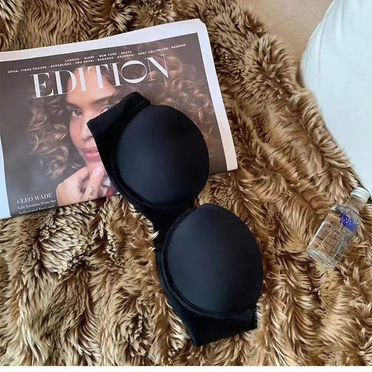 Seamless Push Up Bras For Women 1/2 Cup Underwear Padded Bra Comfort Invisible Brassiere Non-wire Fixed Cup Sexy Lingerie - ZOOMNSTORE