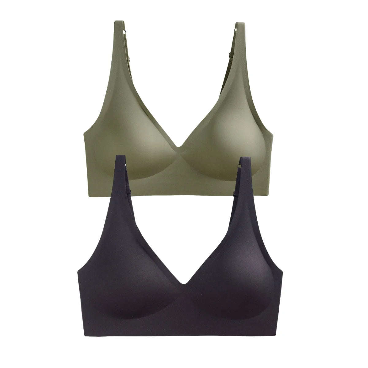 2Pcs/Set Seamless Bra Women Underwear Wireless Brassiere Soft Padded Intimate Female Push Up Sexy Lingerie Underwear Sleepwears - ZOOMNSTORE