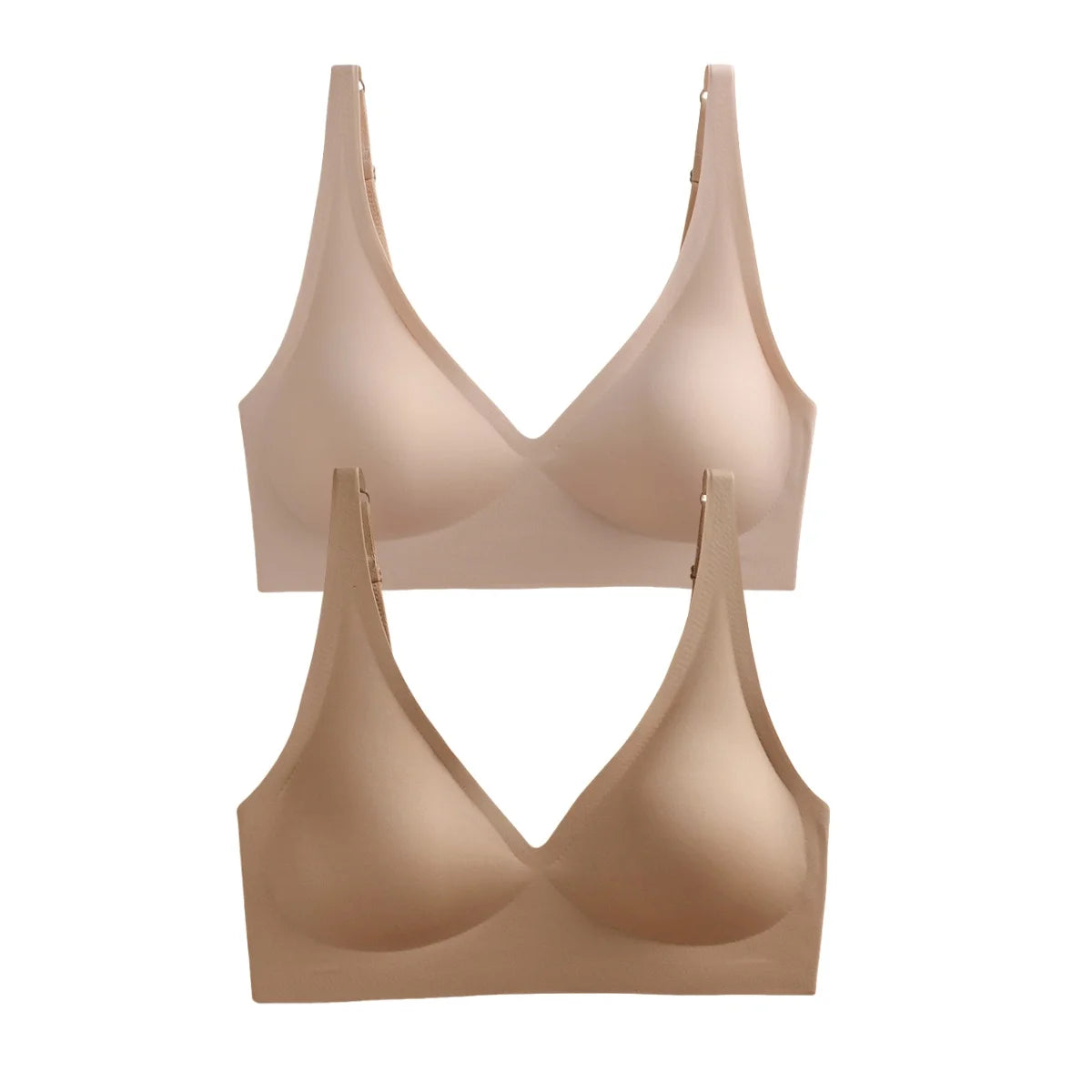 2Pcs/Set Seamless Bra Women Underwear Wireless Brassiere Soft Padded Intimate Female Push Up Sexy Lingerie Underwear Sleepwears - ZOOMNSTORE
