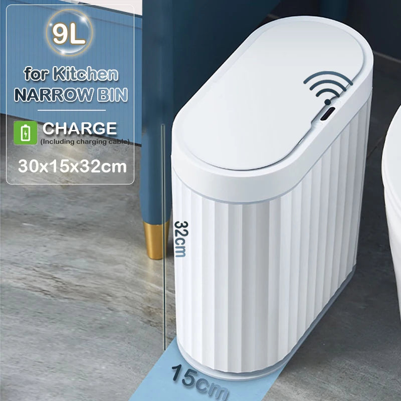 Automatic Sensor Trash Can - 79L Smart Induction Garbage Bin for Bathroom and Kitchen