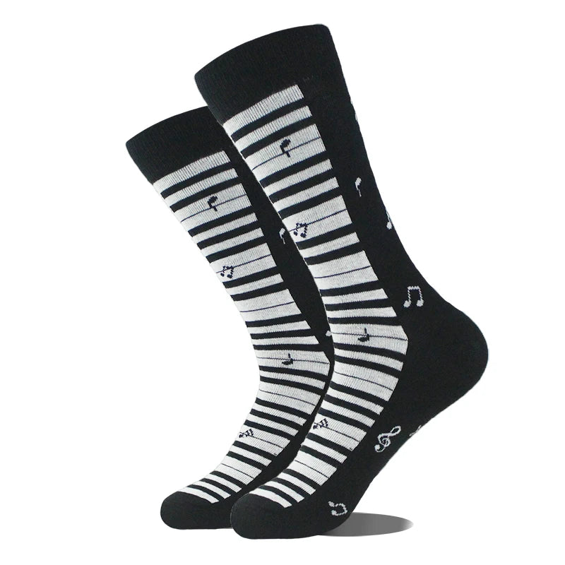 Funny Alien Shark Cotton Socks - Unisex Novelty Crew Socks