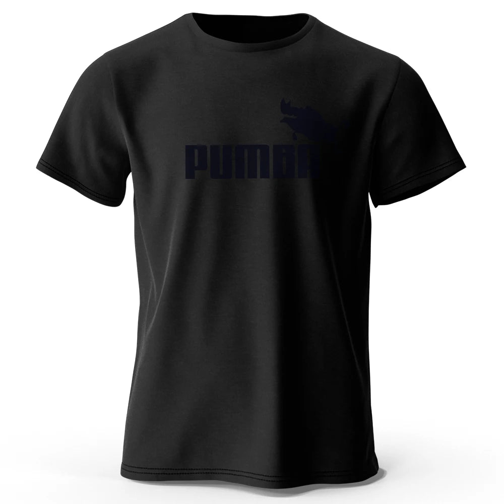 Men's Graphic T-Shirt - Pumba Print Cotton Tee | Breathable Short Sleeve Summer Top