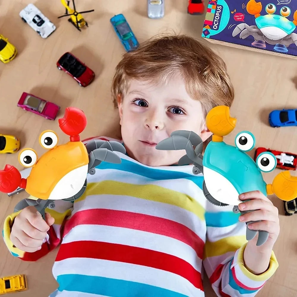Dancing Crab Toy - Interactive Crawling Gift for Babies No Battery Required - ZOOMNSTORE