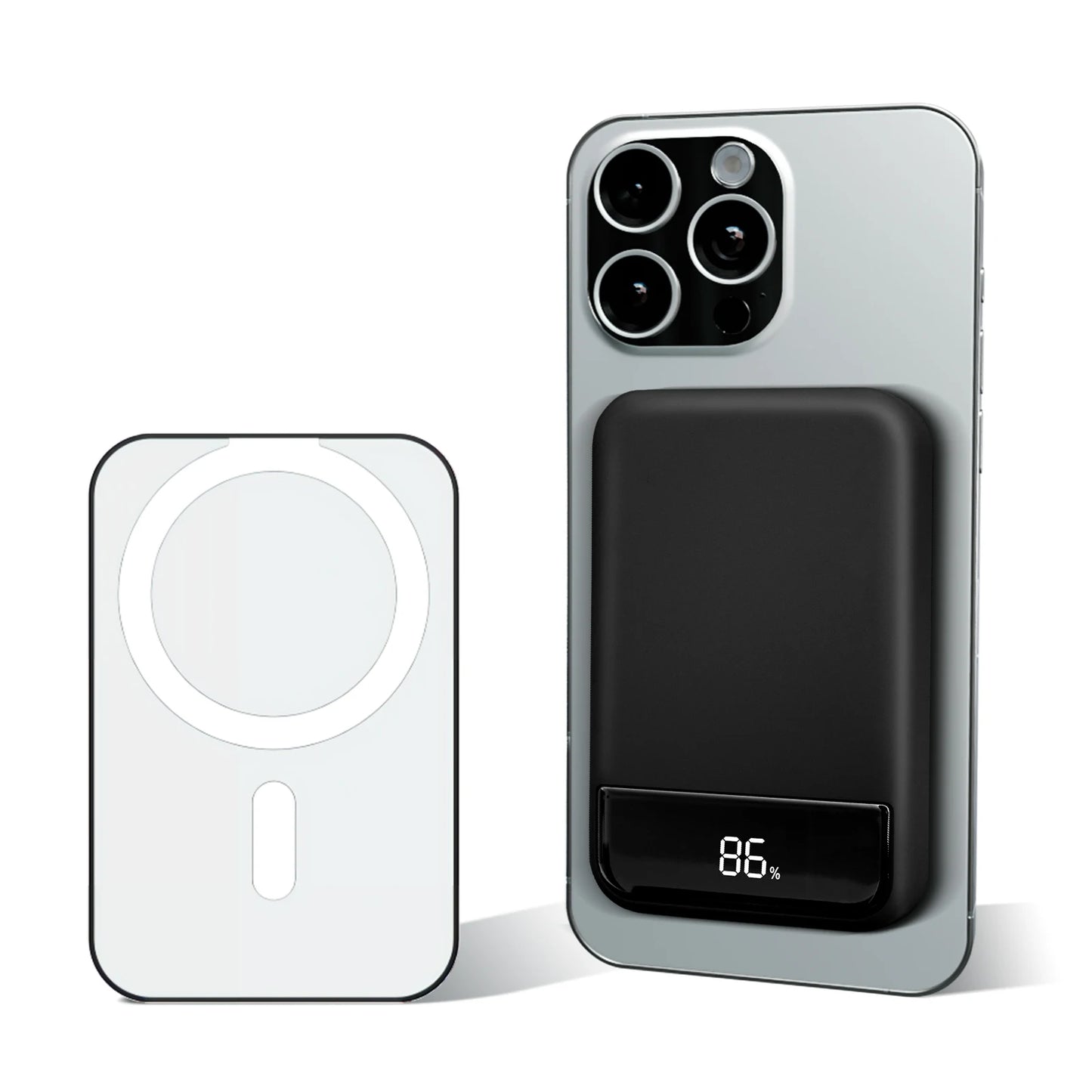 Magnetic Wireless Portable Charger Power Bank 10000mAh PD20W Built-In LED Display For iPhone 16/15/14/13/12/Pro/Mini/Pro Max