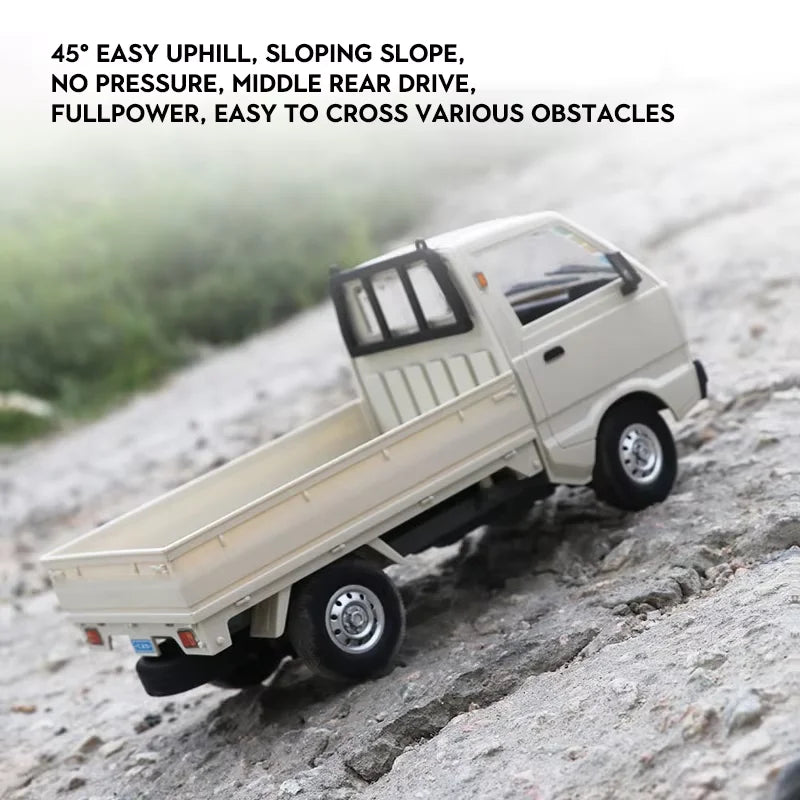 WPL D12 RC Car - 110 Drift Climb Truck with LED Lights for Kids - ZOOMNSTORE