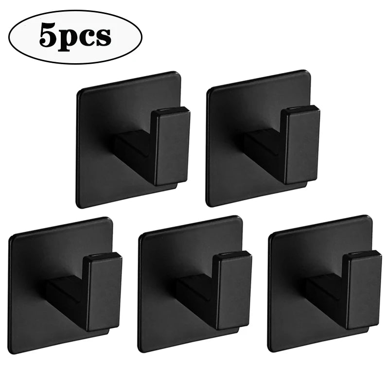 Self-Adhesive Wall Hooks - Strong Key and Towel Holders for Kitchen and Bathroom - ZOOMNSTORE