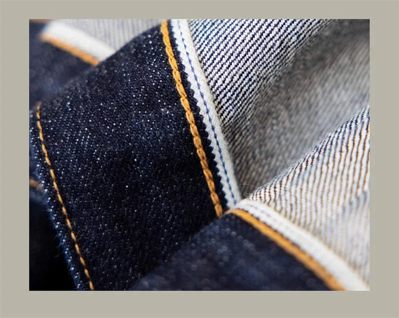 Red Tornado 11MJ Selvedge Denim Jacket Men's Rugged Wear Unlined Western Jean Outerwear - ZOOMNSTORE