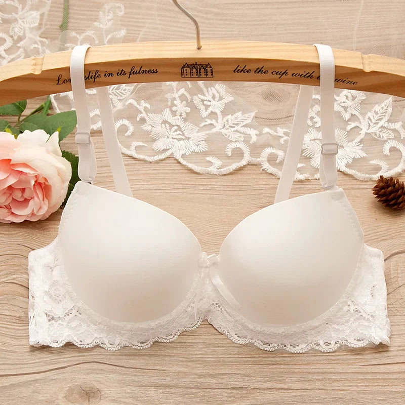 Sexy Lingerie Push Up Bra Top Chest Lace Bra Student Small Chest Bra Sexy Underwear Brassiere 34 36 38 Women Bra Lingerie - ZOOMNSTORE