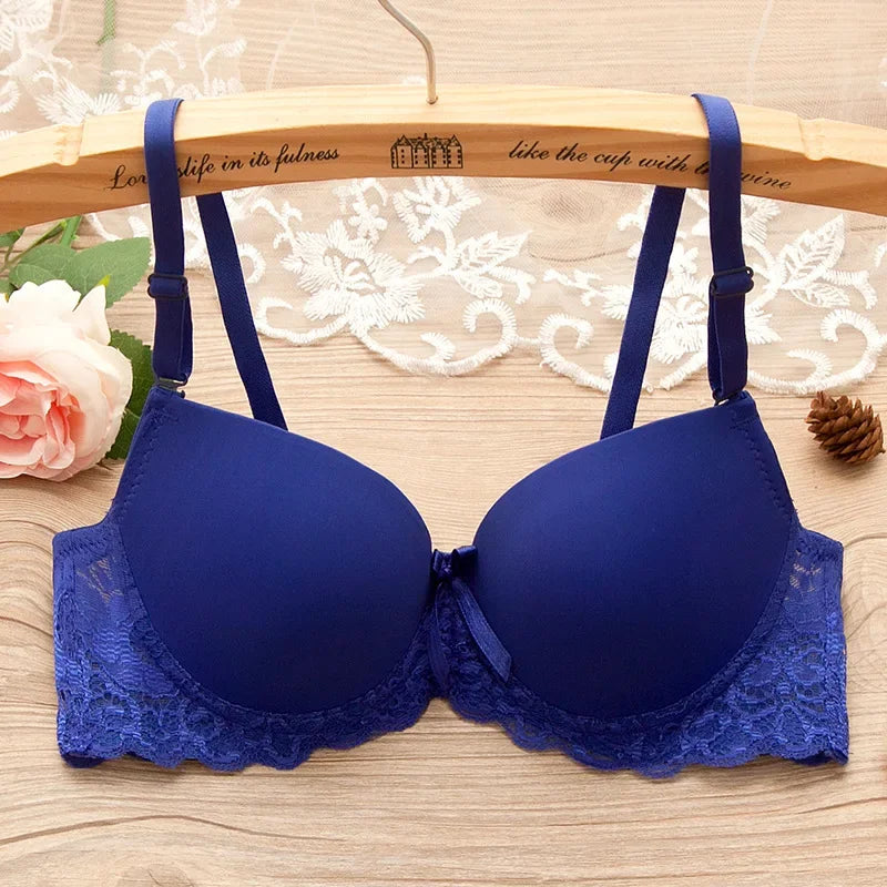 Sexy Lingerie Push Up Bra Top Chest Lace Bra Student Small Chest Bra Sexy Underwear Brassiere 34 36 38 Women Bra Lingerie - ZOOMNSTORE