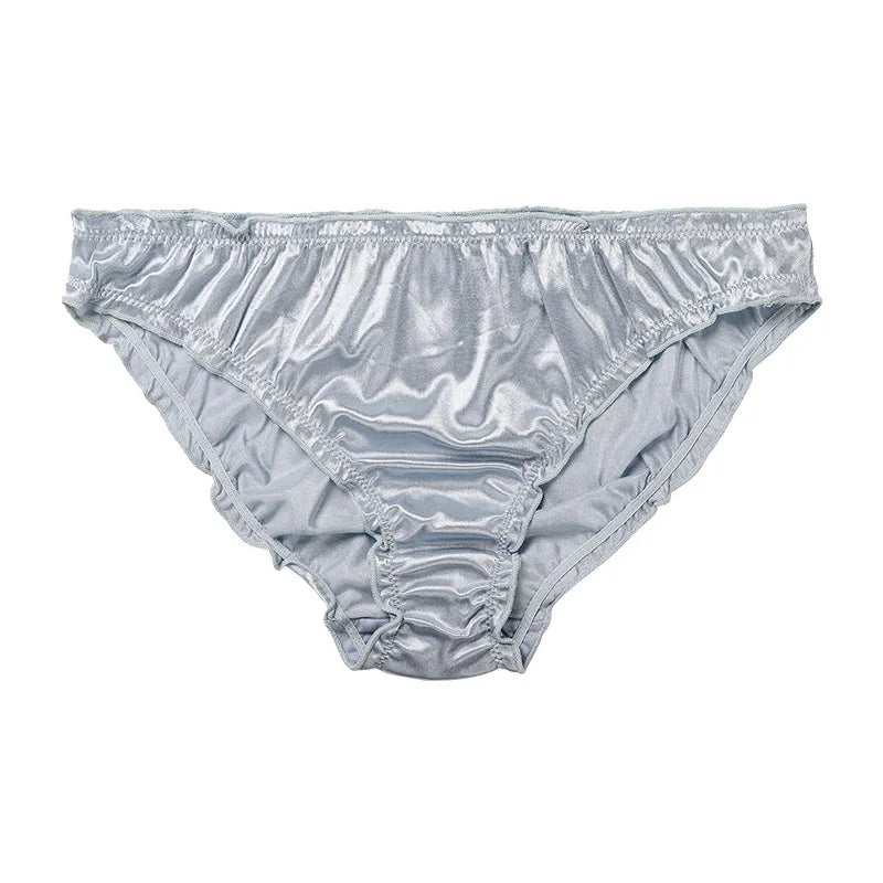 Sexy Low-Waist Satin Panties - Breathable Super Stretch Underwear - ZOOMNSTORE