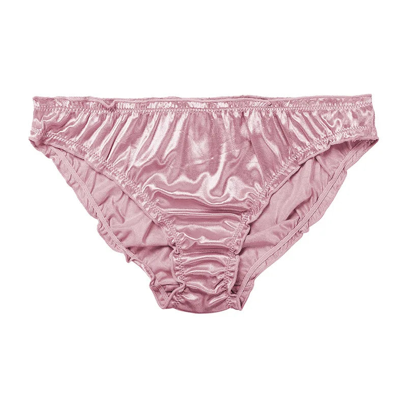 Sexy Low-Waist Satin Panties - Breathable Super Stretch Underwear - ZOOMNSTORE