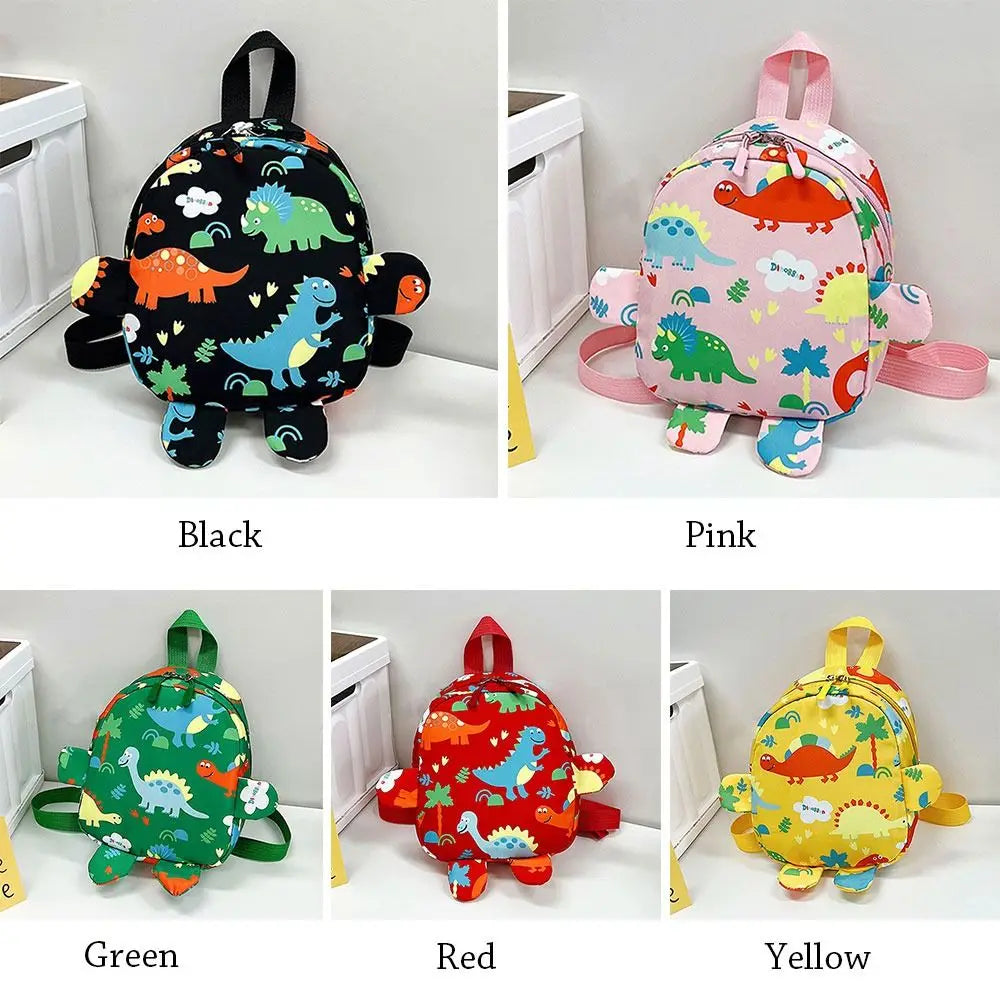 Kids Dinosaur Backpack - Kawaii Nylon Schoolbag for Boys and Girls - ZOOMNSTORE