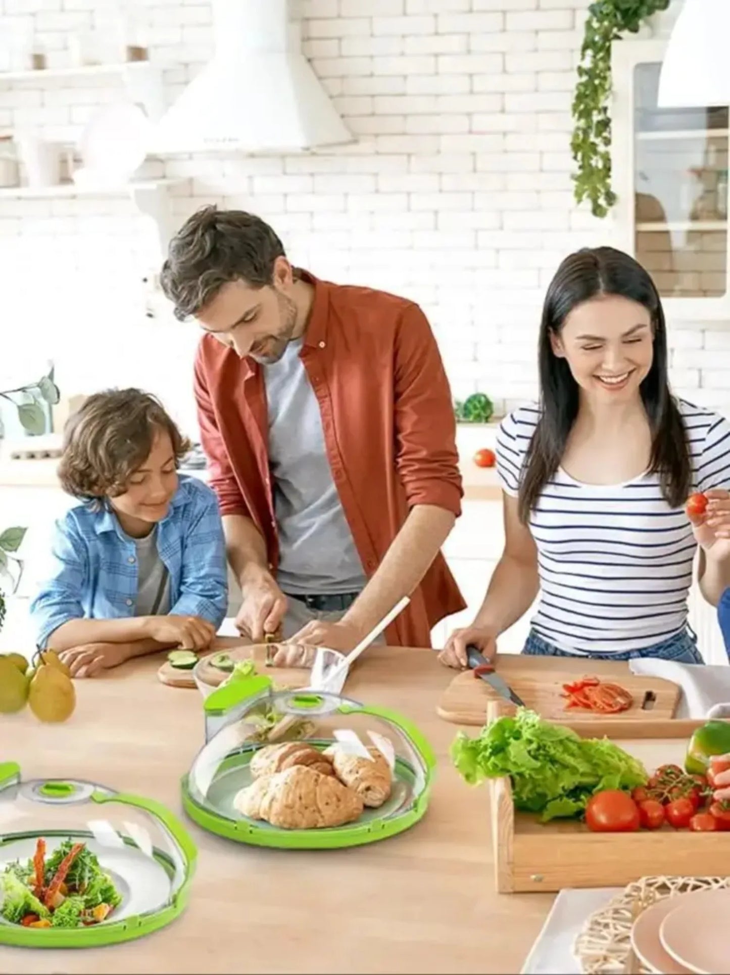 Microwave Food Cover - Clear Splatter Guard with Steamer and Handle for 10 Inch Plates