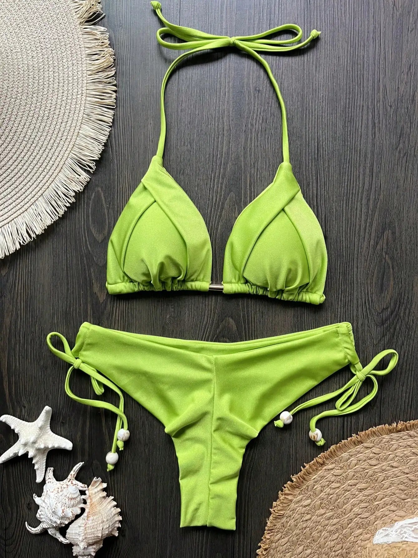 Triangle Bathing Suit - Brazilian Bikinis Two Piece Bikini Push Up Swimsuit Low Waist