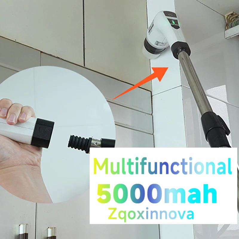 Multipurpose Electric Spin Scrubber - Cordless Cleaning Brush for Kitchen Bathroom