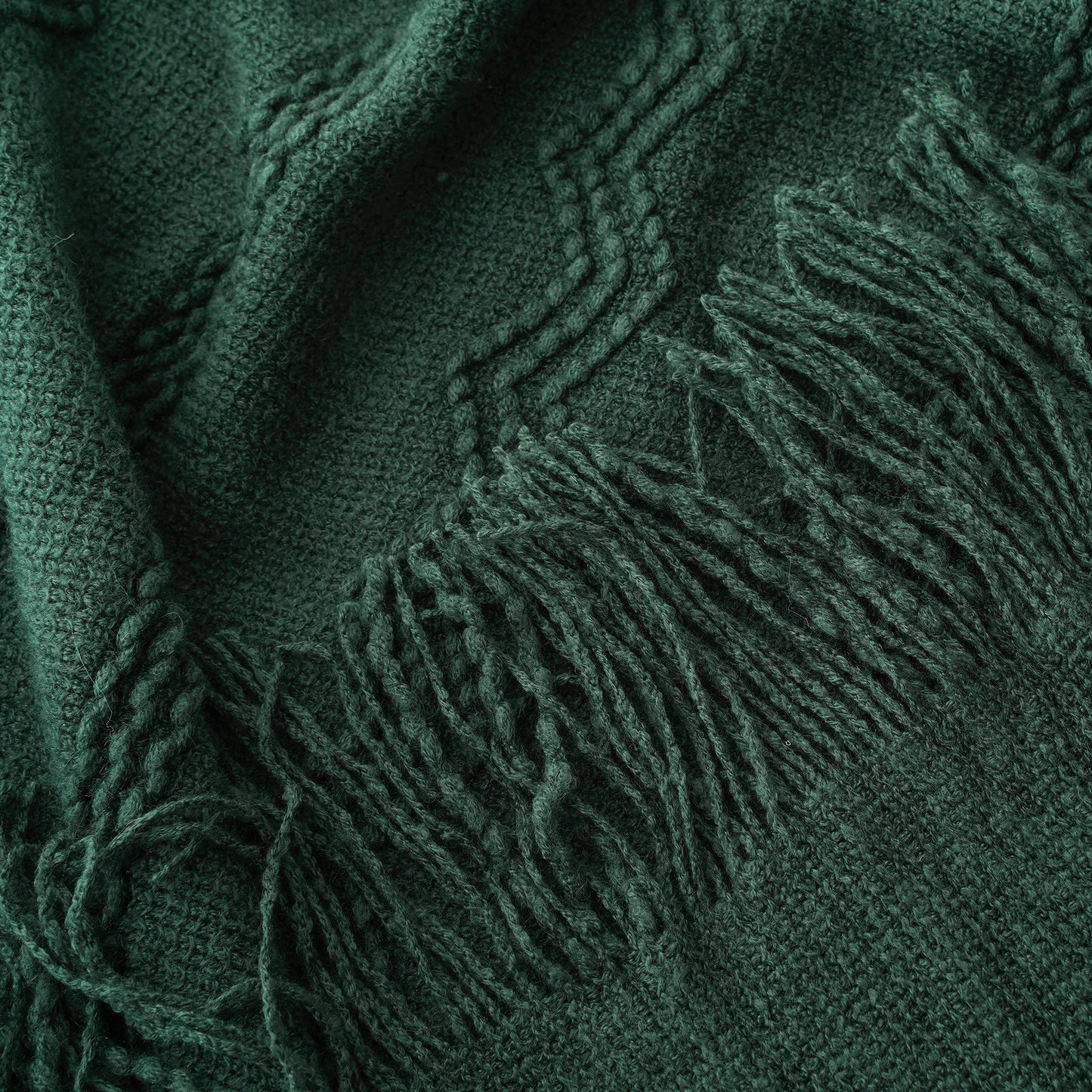 Caramel Knit Throw Blanket - Lightweight Plaid Blanket for Couch and Bed