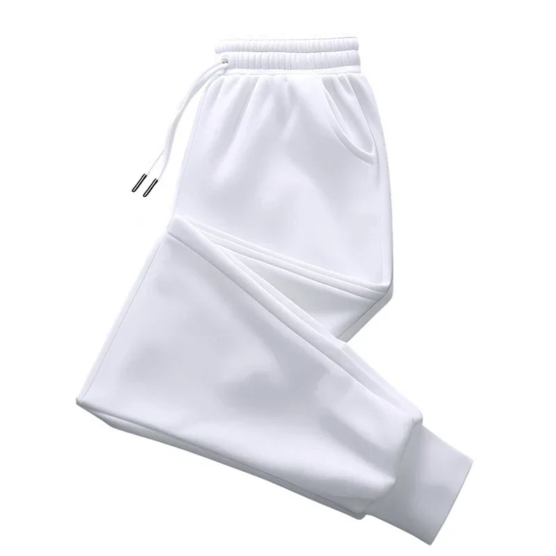 Men Sweatpants High Quality Drawstring Solid Color Jogger Pants All Season Home Outdoor Casual Sport Trousers 2025 Men's Clothes