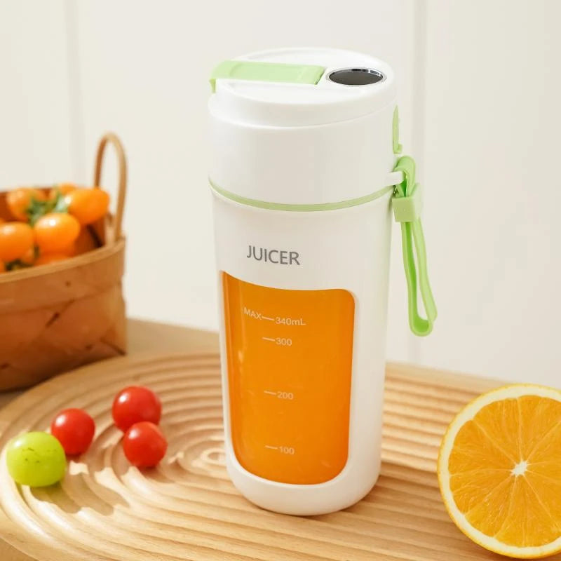 Portable Mini Electric Juicer - Multifunction Fruit Blender with 6 Blades Smoothie Maker 1200mAh