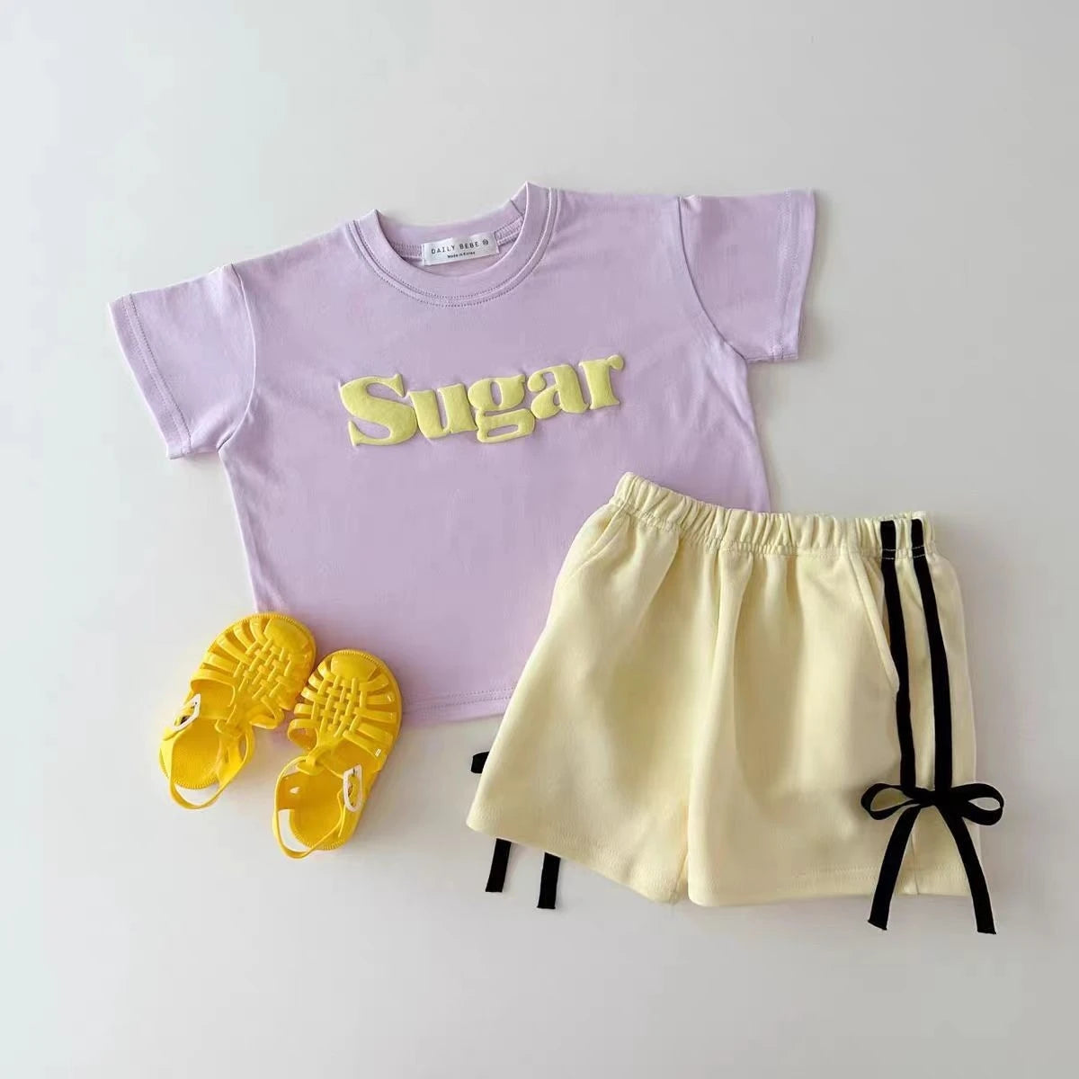 Summer Baby Girls Casual Shorts - Trendy Loose Fit with Butterfly Knot Waist