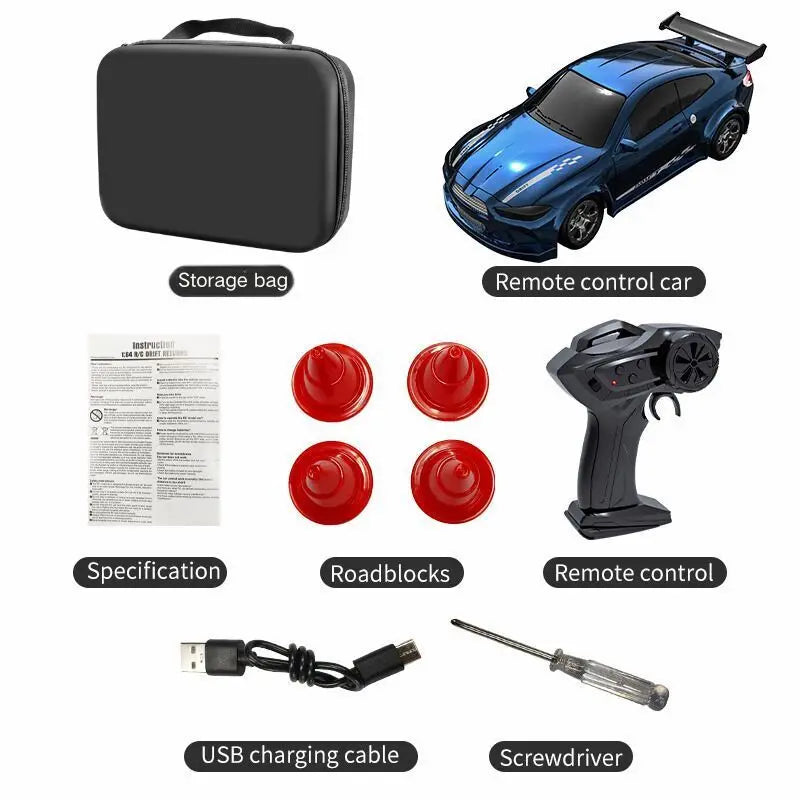 164 Drift RC Car - 2025 Kf20 Four-Wheel Remote-Controlled Racing Toy