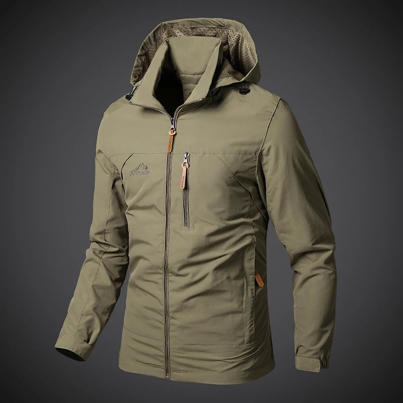 Men's Windproof Jacket – Breathable Cycling Jacket With Hooded Collar | Outdoor Gear