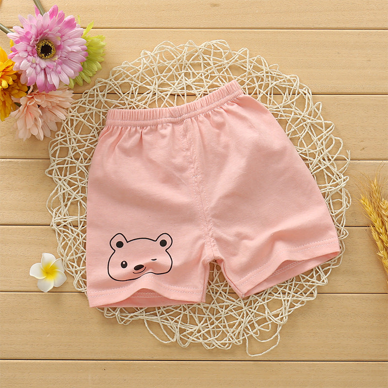Kids Cotton Summer Shorts - Breathable Casual Beach Pants for Boys Girls