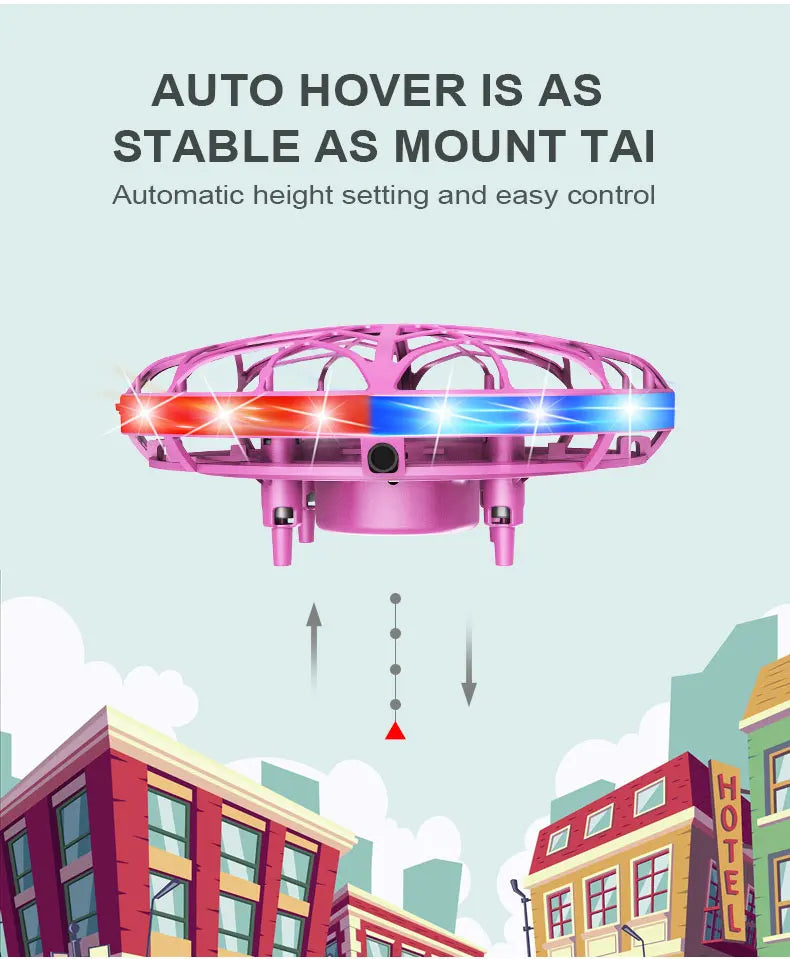 Mini Induction Drone - Colorful Flying Helicopter UFO Ball Toy for Kids - ZOOMNSTORE