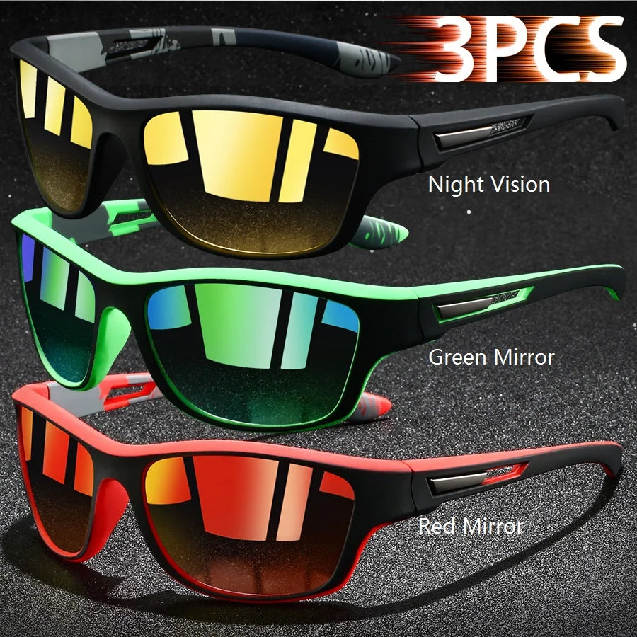 Vintage Sports Sunglasses - UV400 Cycling Fishing Running Eyewear for Men and Women