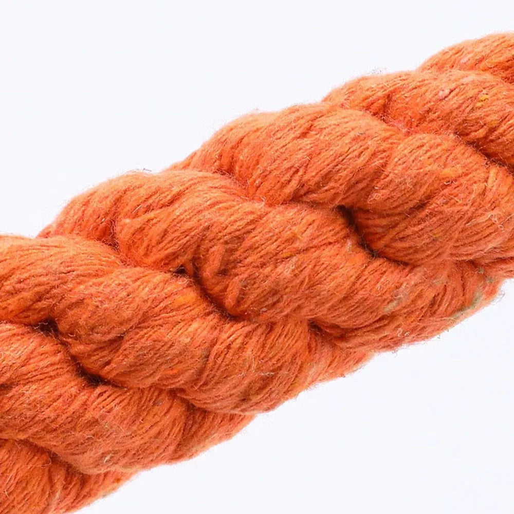 Durable Carrot Dog Chew Rope - Safe Braided Toy for Puppy Teeth Cleaning - ZOOMNSTORE