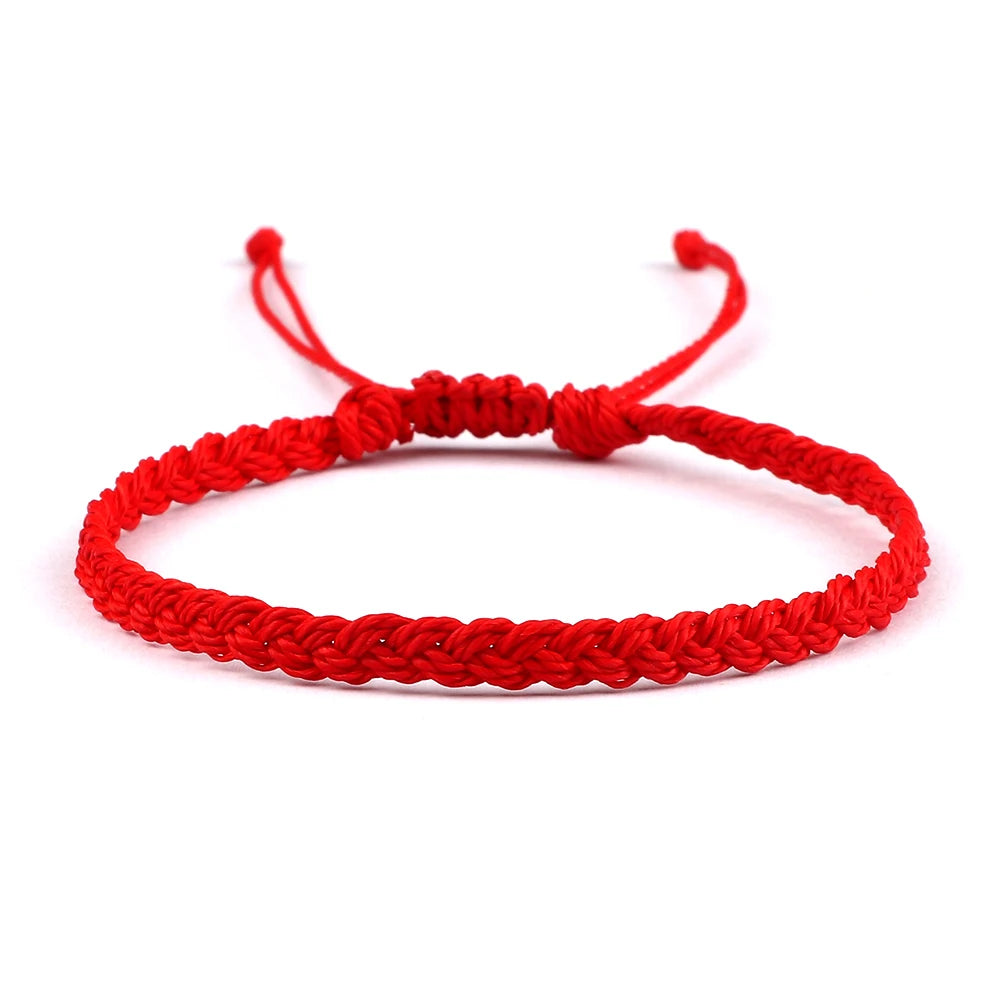 Handmade Braided Bracelets - Adjustable Waxed Thread Charm Jewelry for Men Women