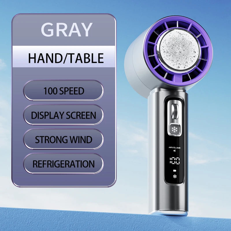 Handheld Turbo Fan – Adjustable Speed Mini Personal Fan